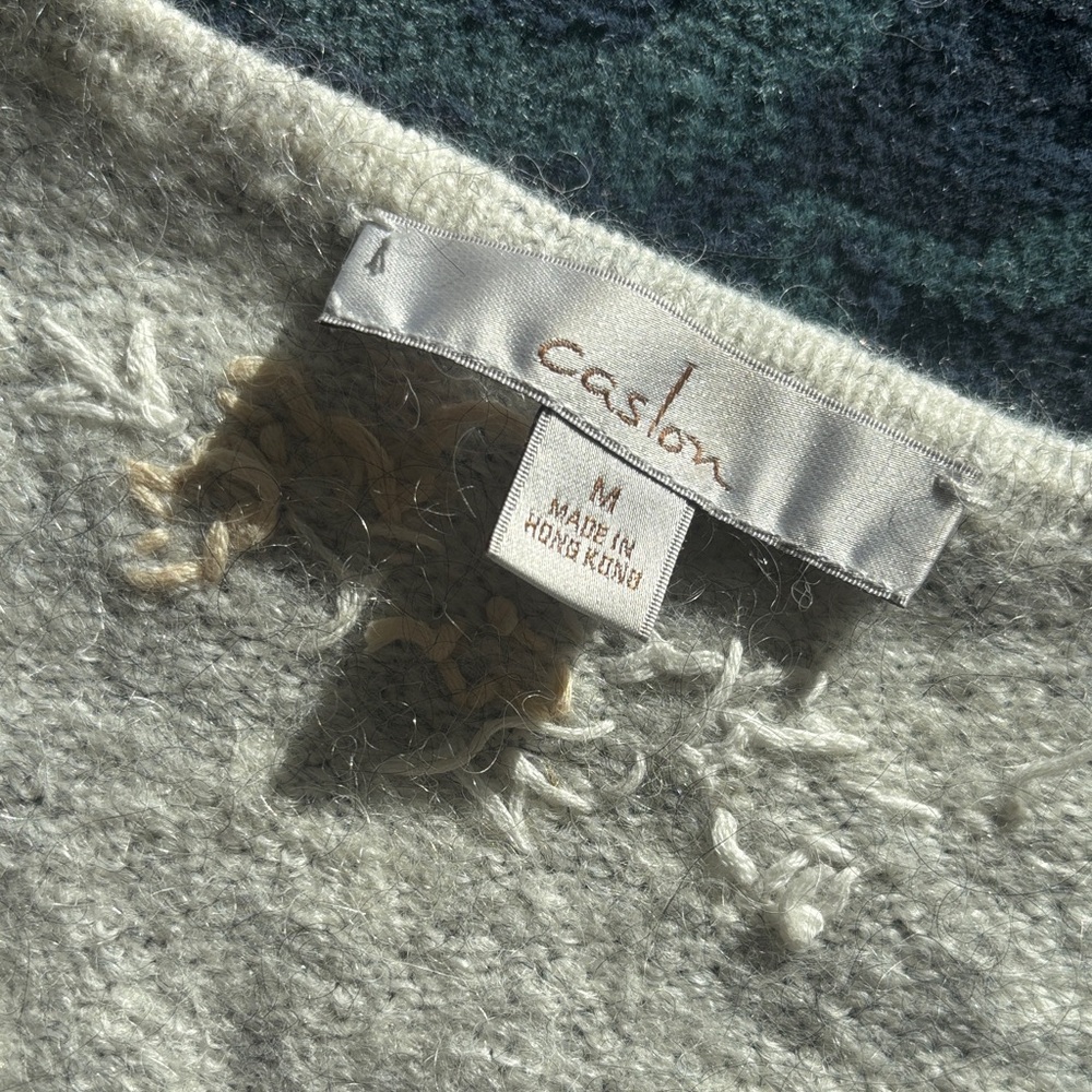 Caslon Gray Floral Embroidered Cardigan - Picture 4 of 11